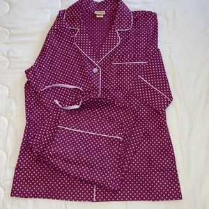 Pajamas Bed Head Mauve Polka Dot Fine Cotton